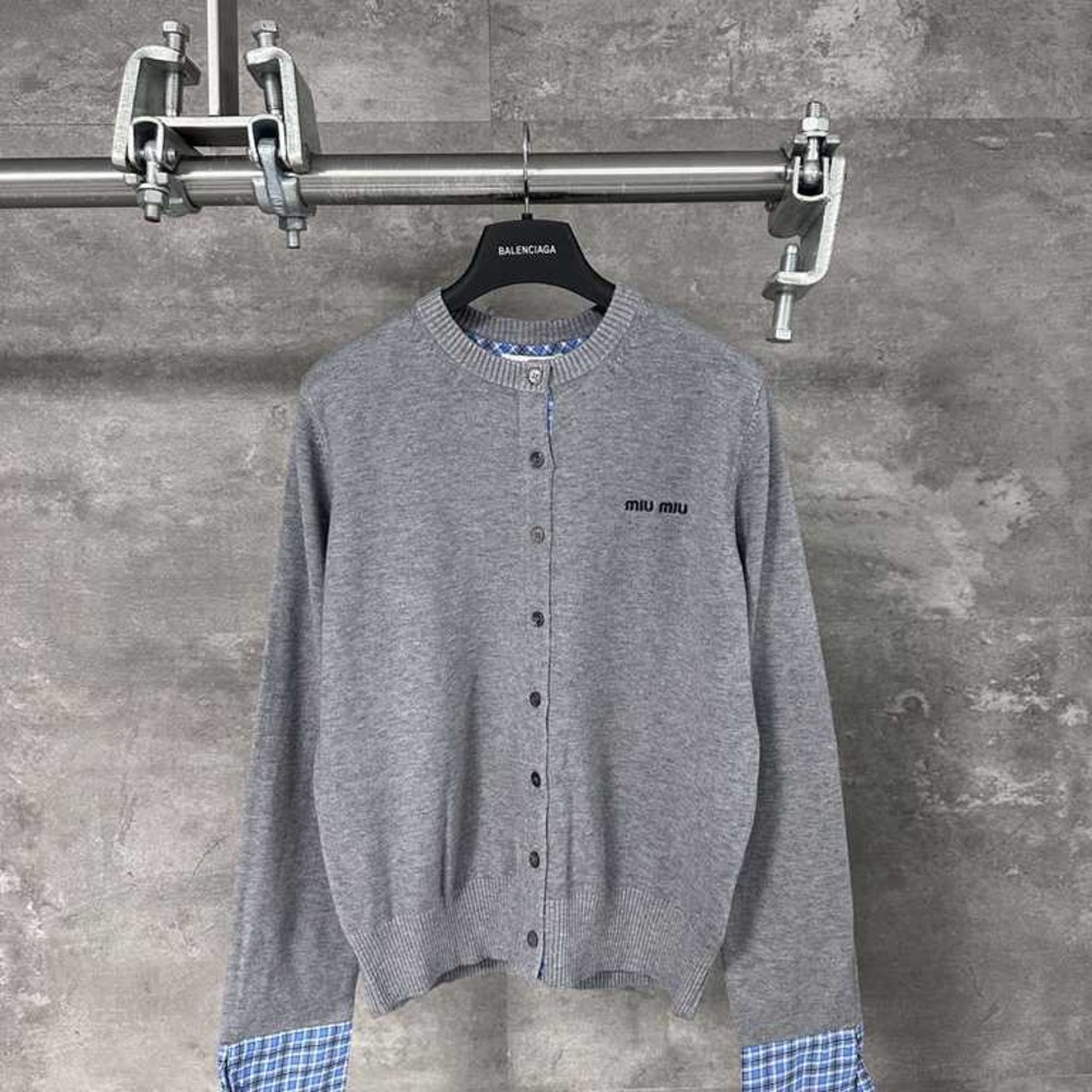 Miu Miu Gray Women's Cardigan